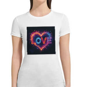 Love 9 - Premium Womens Crewneck T-shirt | Bella + Canvas 6004