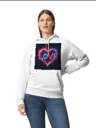 Love 9 - Midweight Fleece Adult Hoodie | Gildan SF500