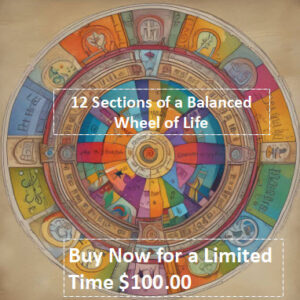 12 Sections of Wheel of Life Workbook